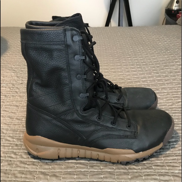 black nike combat boots
